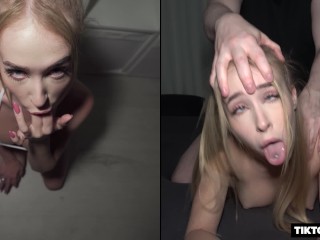 SHE MESSAGED US ON TIKTOK – Extra Tight Teen Loves Rough Doggy Fucking – Nata Gold