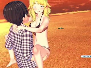 【HD】(エロゲーコイカツ！サンシャイン) 金髪美少女 3DCGアニメ動画 [hentai Game Koikatsu!Sunshine(Anime 3DCG Video)