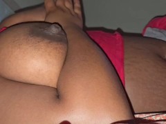 Playing with my big nipples