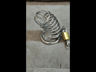 女主人为奴隶提供的阴茎笼