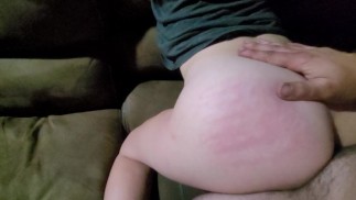hot wife spanked and fucked on couch