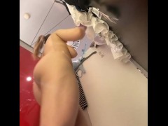 Masturbate in the fitting room. Change clothes and flash tits - Screenshot 11 of 16 - Girl Masturbating