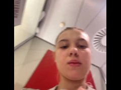 Masturbate in the fitting room. Change clothes and flash tits - Screenshot 16 of 16 - Girl Masturbating