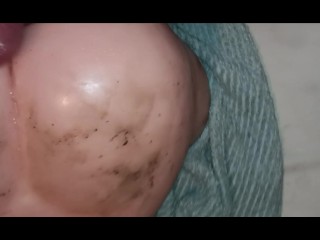 Сперма в жопе