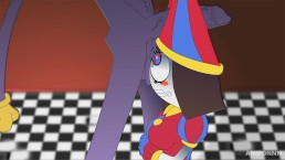 来自 DIGITAL CIRCUS 的 POMNI 正在为 BIG BUNNY COCK 提供服务！无尽法则34