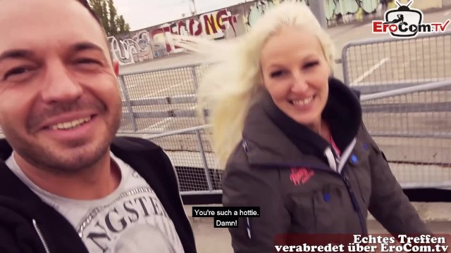 Deutsches Parkplatz date mit einer deutschen blonden teen Schlampe POV