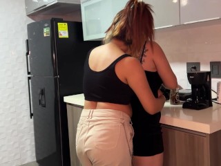 Lesbian hires a black guy with a huge cock to give her wife a first time sex session