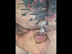 Close up slowmo cum