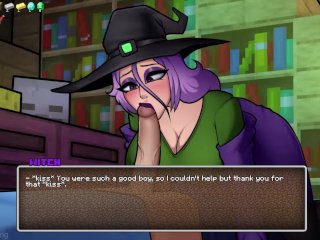 Blowjob From a Sexy Witch Lady ❤ - HornyCraft Witch Route #1