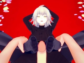 Все слуги из Fate/Grand Order делают вам хентай футджоб от первого лица