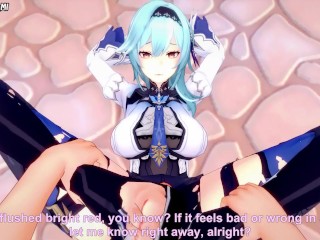 Все девушки из Genshin Impact делают вам хентай футджоб от первого лица