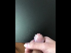 童貞マゾの大量の雑魚精子がよく見える射精 - Screenshot 1 of 16 - Cumshot