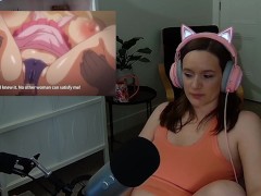 Sunflowers Bloom at Night - REACT - MILF Fucks GIRTHY Cock While Watching NTR Porn