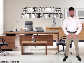 Shrunk by your Boss & out in his Underwear