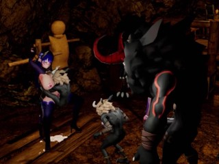 Genshin Impact - Raiden Shogun Gangbang Sex