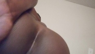 First Anal video-Chocolate sissy booty