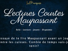 French Audio Porn | Je te lis en me masturbant