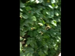 Almost Caught letting Posh gardener feel my boobs in maze