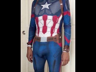 Captain America Plays with himself (No Nudity)