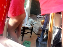 morning soft cock enjoying nicotine and sun