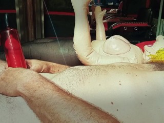 Insegno Alla Mia Ragazza Gonfiabile a Farmi un Pompino Profondo.