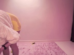 Naughty Jennifer is Anal Training her Virgin Butthole - Part One