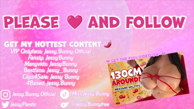 130cm Umfang: Ich Messe Meine Neuen Mega Titten | Jessy Bunny