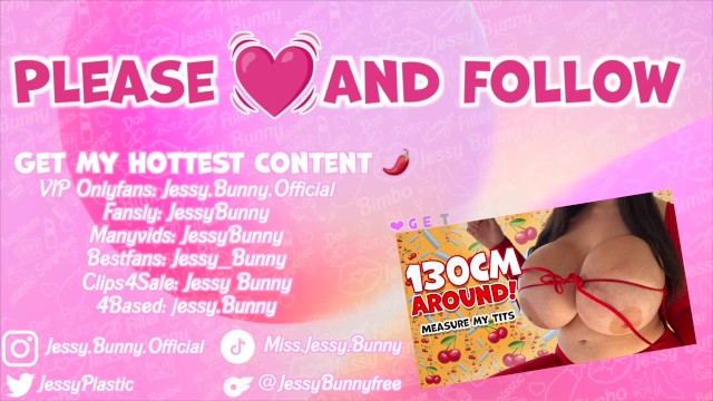 130cm Umfang: Ich Messe Meine Neuen Mega Titten | Jessy Bunny
