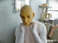 Reni Rona Pt4! Tucking away your girlfriend's rubber dick and unmasking her rubber face!