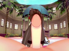 Genshin Impact Noelle Gives You A Footjob Hentai POV