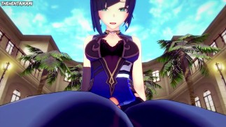 Genshin Impact Yelan дает вам хентай футджоб от первого лица