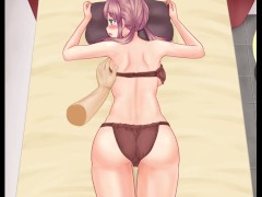 【ないしょのマッサージ 実況(体験版)】おさわり2Dアニメーションエロゲー。巨乳J●が整体師に乳揉まれたりエッチな施術されちゃう。 8/16