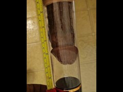 Pumping and measurements with my little cock