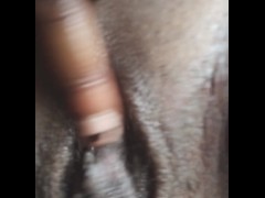 BustyBonez shaved and cumming