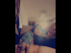 Getting my ass stuffed on the couch