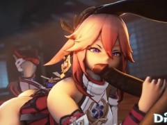 Hu Tao Genshin Impact Compilation Hilichurl Edition Ayaka Jean Shogun Raiden Amber