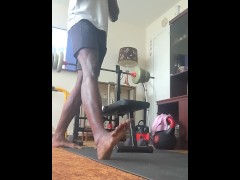 Oops, got a slight erection during lunges