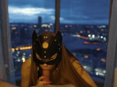 Blowjob & Cum Swallow with nice view