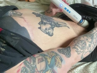 Rubbing my Sweaty Fat Pussy after the Gym, Butch Lesbian, Big Clit, Tomboy, FTM, Boy Pussy