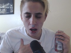 ASMR Swallowing Burping