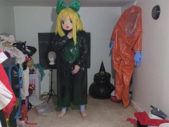 PVC Breathplay Cloak Underneath Kigurumi Vibes