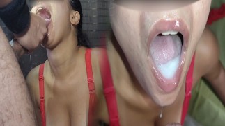 Same Cum in Mouth From Different Angles #01