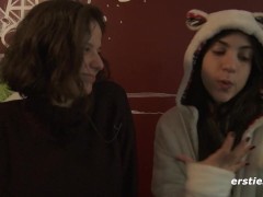 Ersties - Agave & Magena Do Lesbian Things In the Sauna For All To See