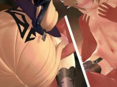 【原神 フィッシュル】3Dエロアニメーション(乳揉み⇒手マン⇒手コキ⇒フェラ⇒セックス) - Screenshot 15 of 16 - アニメーション