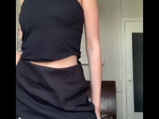 Perfect Body in Sexy Dark Cloth🥵