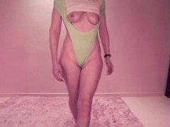 Naughty Jennifer PEW PEW's her Butthole with a Shoulder Wedgie