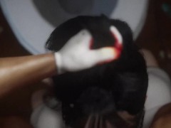 VAM: Reverse deepthroat with classmate 14/16