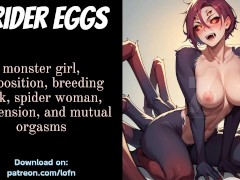 [F4TF] Drider Eggs - Monster Girl Oviposition with Suspension Bondage and Gentle Femdom