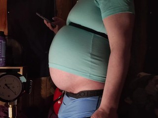 Human Balloon - Belly Inflation