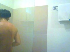 Let's pretend I'm your Asian boytoy in the shower. You can touch me anywhere.
